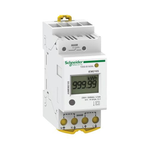 Schneider Electric Acti 9 Iem2105 Rail Mount Energy Meter 63A With Partial Counter