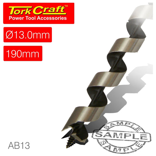 Tork Craft Auger Bit 13 X 190Mm Pouched