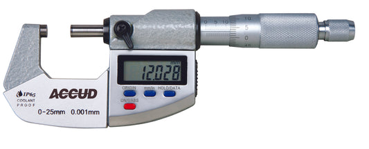 Digital Outside Micrometer.Ip65.With Calibration Cert 25-50Mm 0.001M