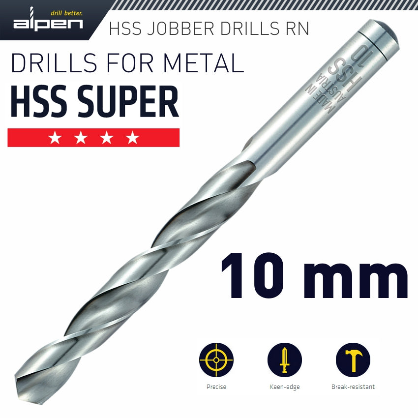 Alpen Hss Super Drill Bit 10Mm