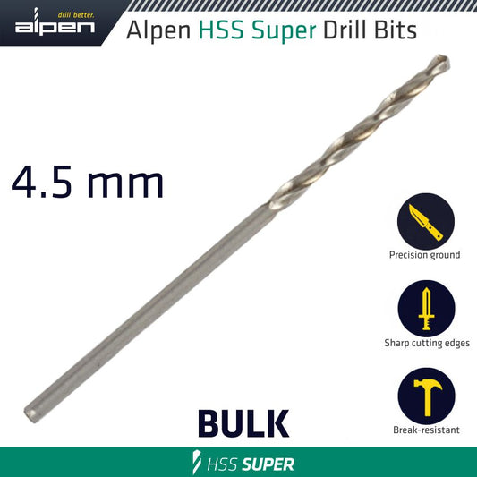 Hss Super Drill Bit 4.5 Mm Loose