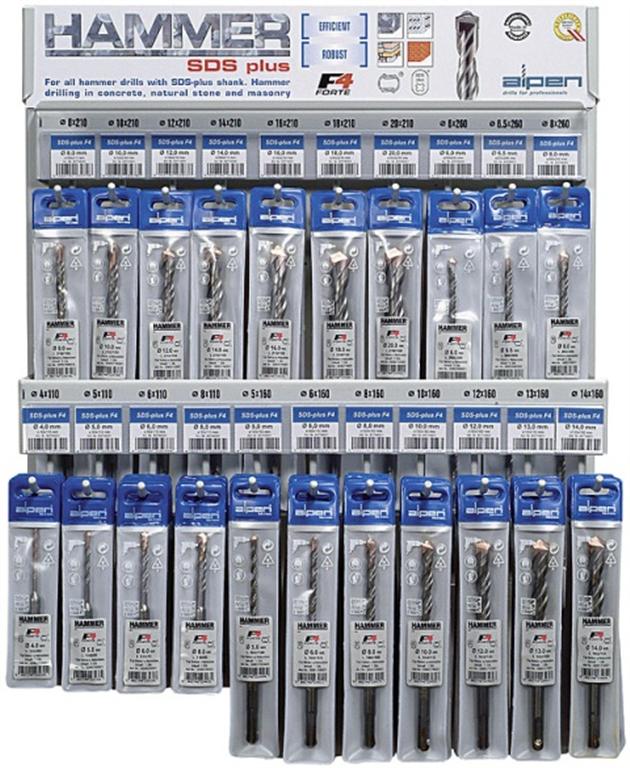 Alpen Module 1 Complete Sds Plus Drill Bits 160/210Mm
