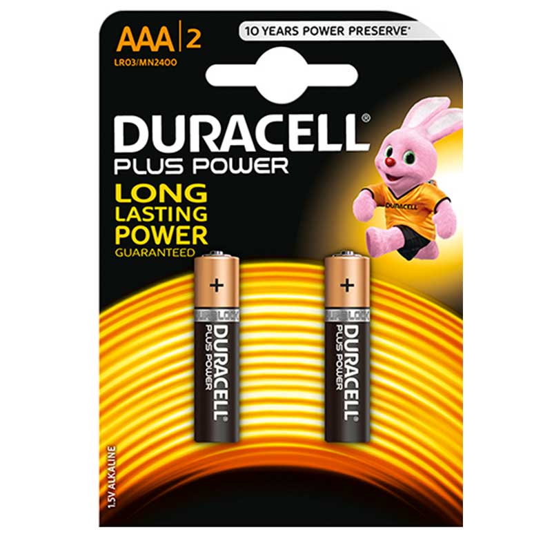 Battery Duracell Plus Elec  Aaa 2 S 1.5V Mn2400B2