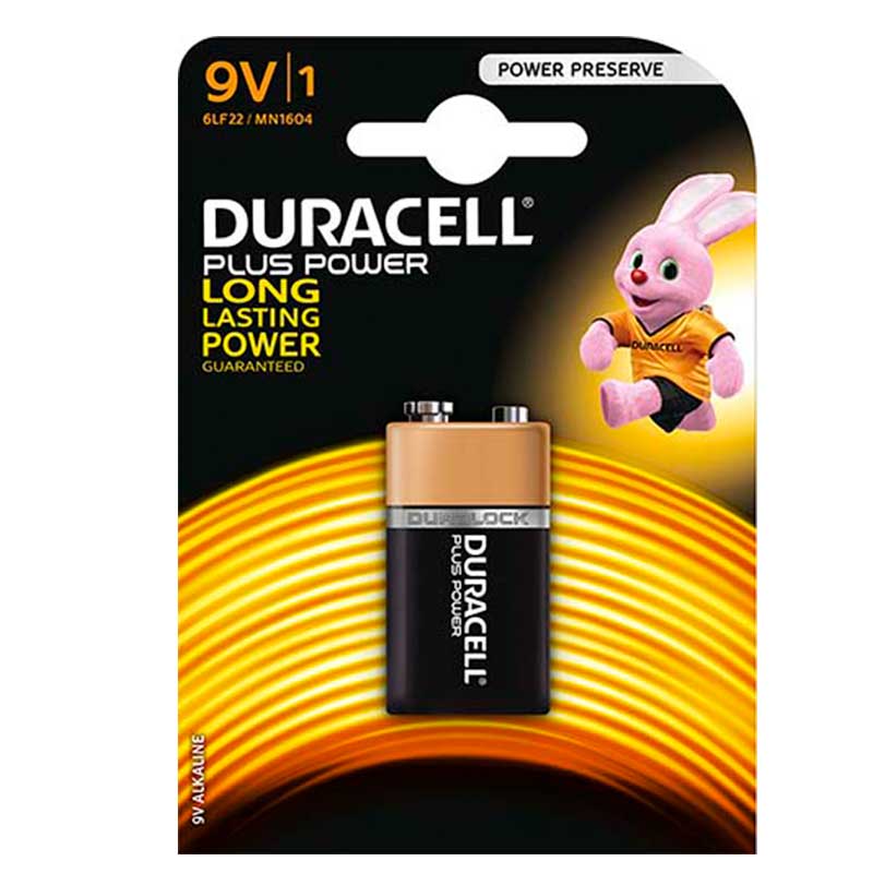 Battery Duracell Plus Rectangular   1 S   9V Mn1604