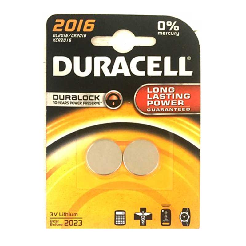 Battery Duracell Lithium Coins Cr2016 2 S Duro07