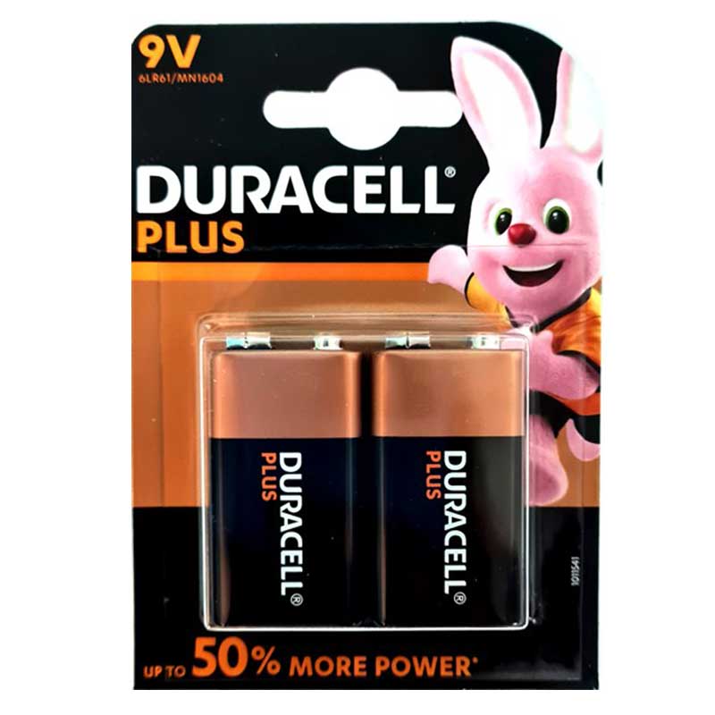 Battery Duracell Plus 9V Rectangular 2 S Dur109
