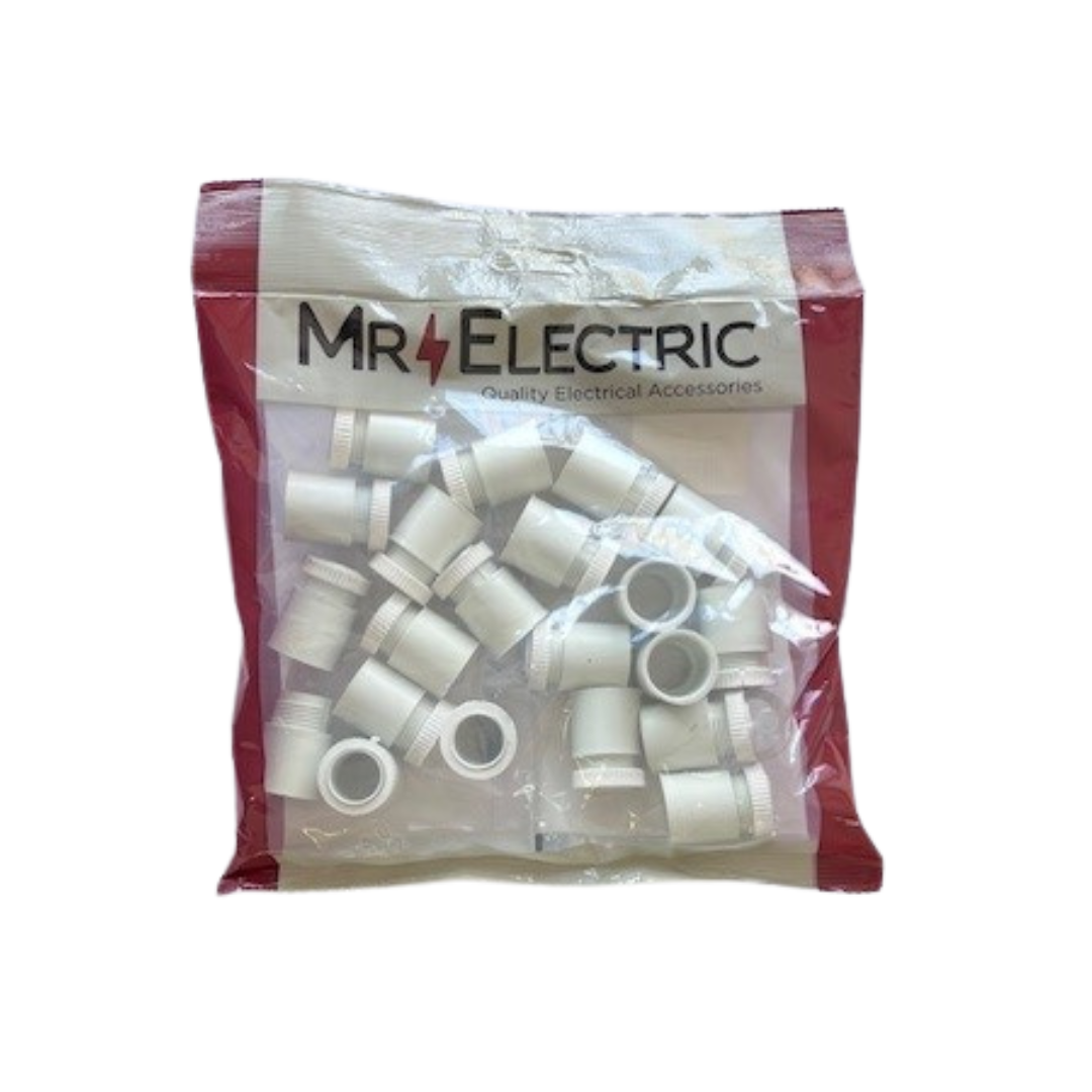 Ogatin 20mm PVC Conduit Male Adaptors (Pre-Pack of 20)