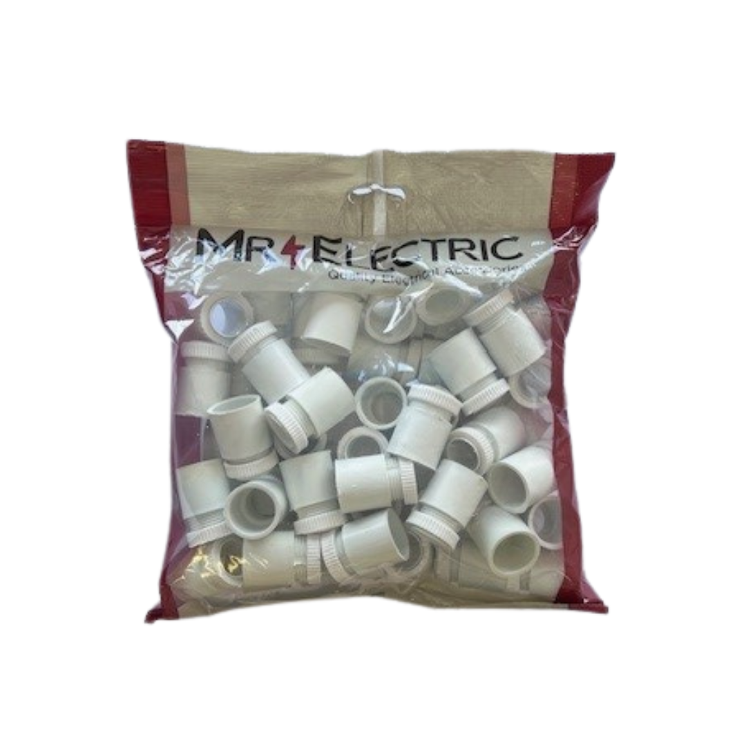 OGATIN 20MM PVC Male Adaptors (Pack of 50) - Pre-Packed