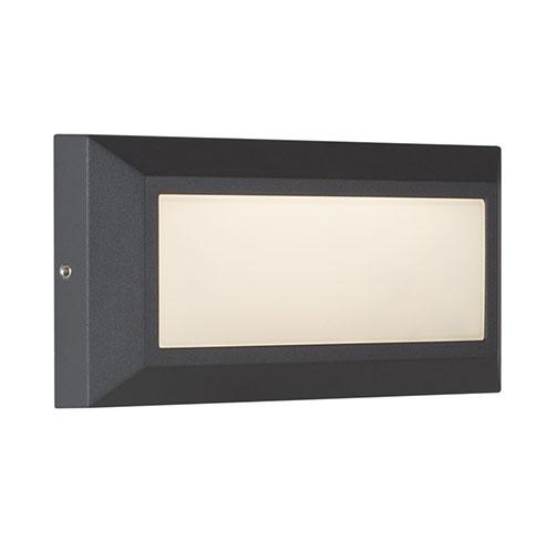 Helena Led Black Rectangular Bulkhead