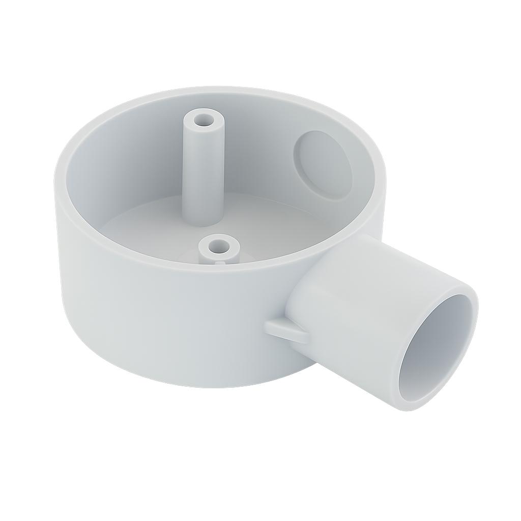 Ogatin 20mm 1-Way PVC Conduit Box for Electrical Installations