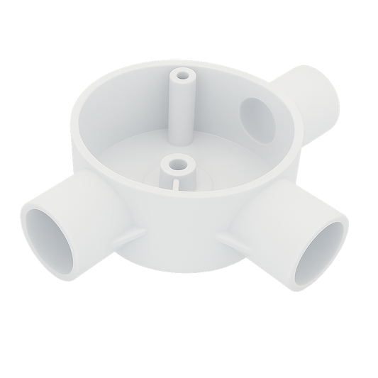 Ogatin 20mm 3-Way PVC Electrical Conduit Box (High Strength & Chemical Resistant)