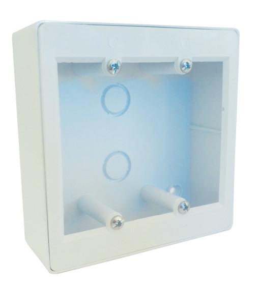 OGATIN 4x4 PVC Conduit Extension Box - White, 100x100x50mm