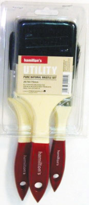 Paint Brush Hamilton Utility Set 25/50/75 1095
