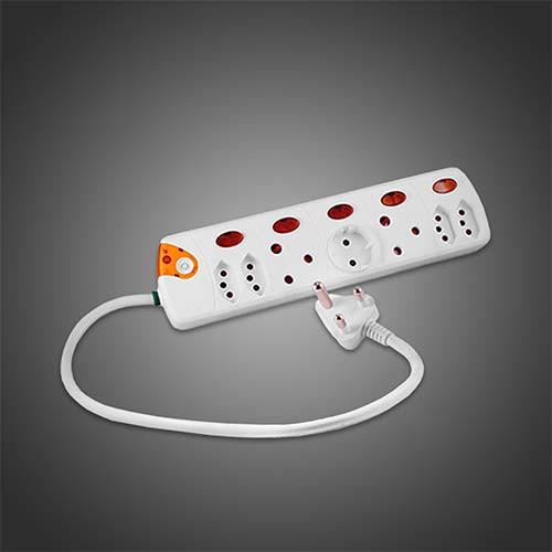 Crabtree Multiplug 7 Socket Switched 0.5M