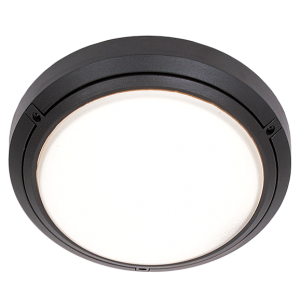 Brightstar BH058/1 Black Die-Cast Aluminium Outdoor Bulkhead Light (IP44, 60W ES)