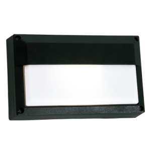 Brightstar BH074 Black Die Cast Aluminium IP44 Outdoor Bulkhead Light (1 x 15W ES)