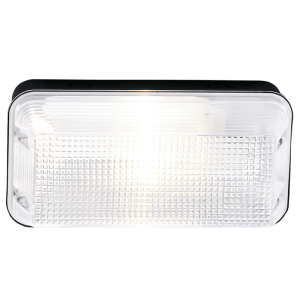 Brightstar BH110 Black ABS Plastic Outdoor Bulkhead Light (IP44, 60W ES/11W CFL)