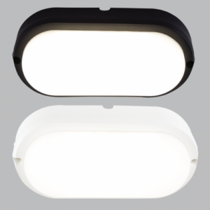 Brightstar BH124 Oval PVC Bulkhead Light - 8W LED, IP54 Rated