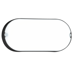 Brightstar 18W LED Oval Bulkhead Light - IP54, 3000K/4000K, Black/White