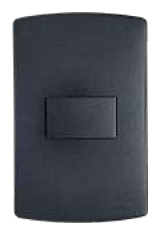 Onesto Trinity 16A 1 LEVER 1 WAY SWITCH, 4X2 BLACK GRAPHITE - BK-TS2011