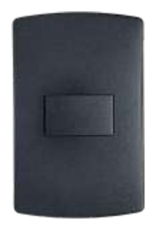 Onesto Trinity 16A 1 LEVER 2 WAY SWITCH, 4X2 BLACK GRAPHITE - BK-TS2012