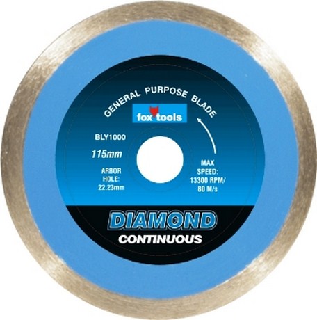 Blade Fox Diamond Continuous Tile 115Mm