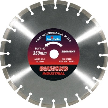 Blade Fox Diamond Seg Concrete Old 350X10Mm
