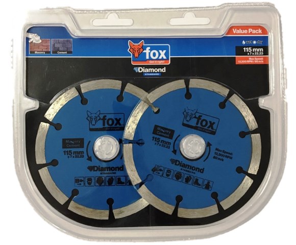 Blade Fox Diam Seg 115mm Promo 2Pc