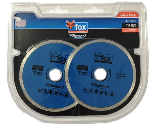 Blade Fox Diam Cont 115mm Promo 2Pc