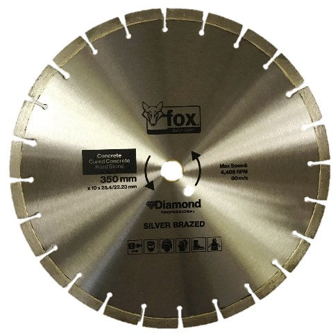 Diamond Disc Fox Seg 350Mm Hard Concrete