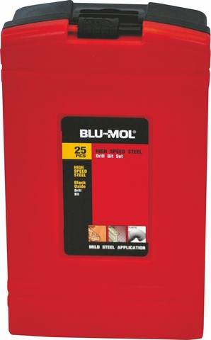 Blu-Mol Hss Drill Bit 25Pc 1.0-13Mm
