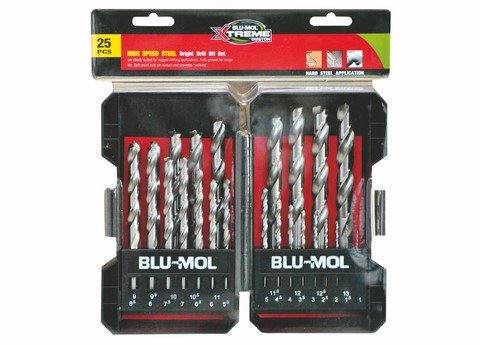 Blu-Mol X Hss Drill Bit 25Pc 1-13Mm
