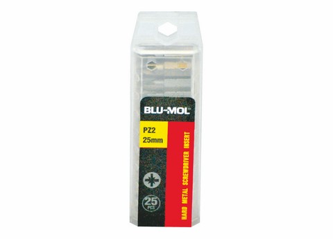 Blu-Mol S/Driver Bit S2 Pz2X25Mm 25Pc