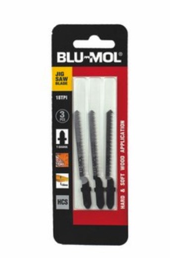 Blu-Mol Jigaw Wood T Splint Free 3Pc