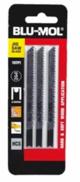 Blu-Mol Jigaw Wood U Fine 3Pc