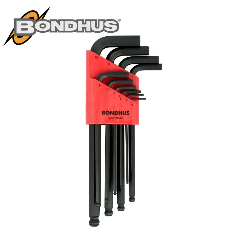 Ball End L-Wrench 10Pc Set 1.5-10Mm Incl. 7Mm Proguard Finish