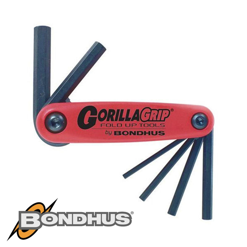 Bondhus Hex End Fold Up Wrench 7Pc 1.5-6Mm Gorillagrip