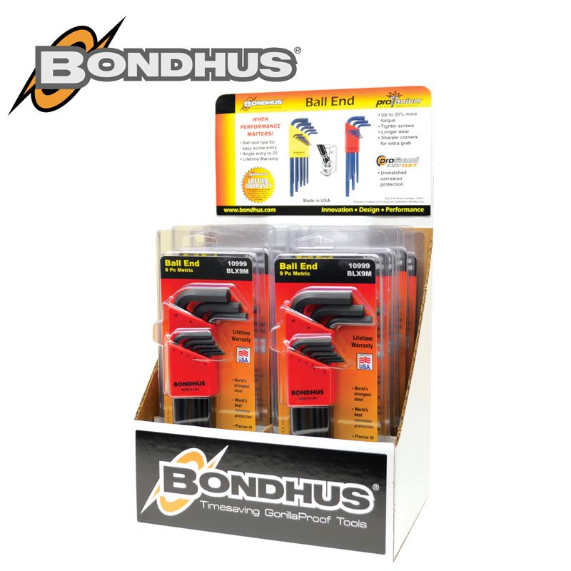 Ball End L-Wrench Metric Pdq Box Disp. 10 X Bh10999