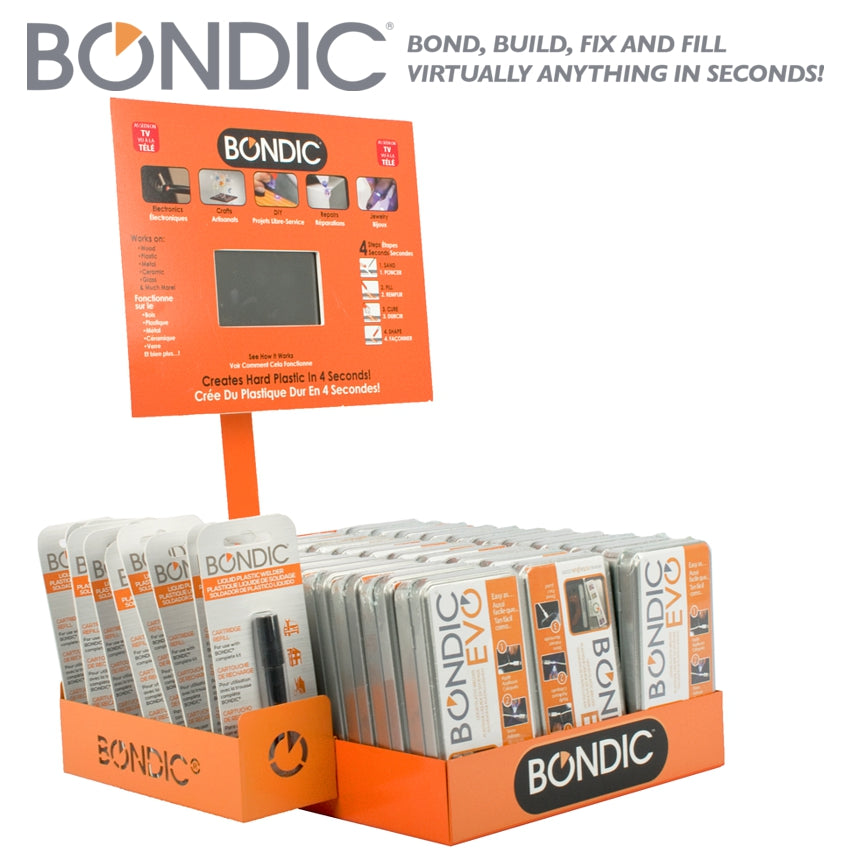 Bondic Liquid Uv Laser Welder Counter Disp. Incl. 30 Evo Kits / 12 Ref