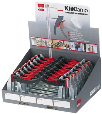 Bessey Kliklamp Display Box 16 Assorted Clamps