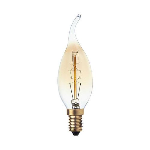 Carbon Filament Flame Bulb E14 40W Warm White