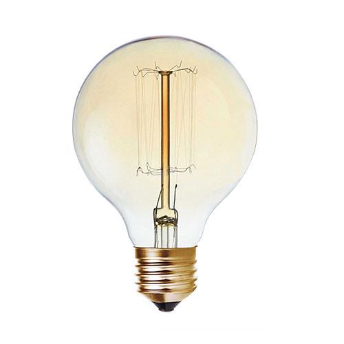 Carbon Filament Bulb G80 E27 80W Warm White