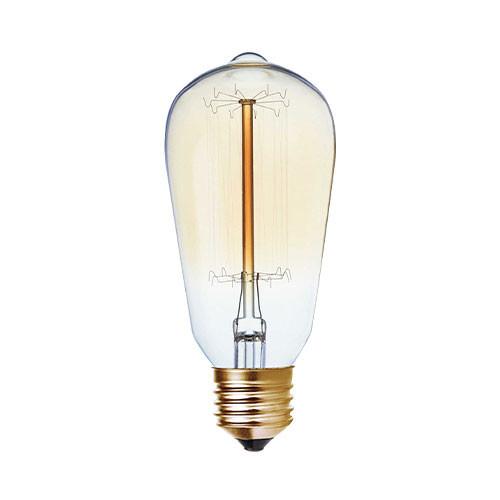 Carbon Filament Nipple Lantern Bulb E27 60W Warm White