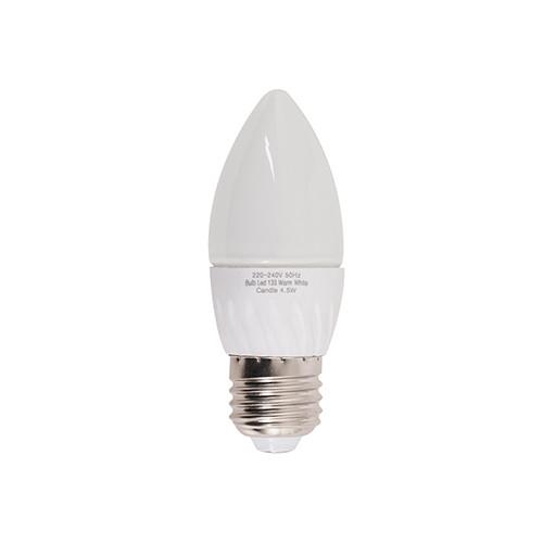 Led Frosted Candle Bulb E27 4.5W 360Lm Warm White