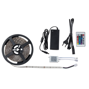 Brightstar 5 Meter Flexible LED RGB Strip Lights with Remote Control (IP20/IP65)