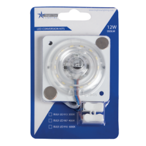 Brightstar 12W LED Magnetic Conversion Kit with Selectable 3000K, 4000K, or 6000K Color Temperature