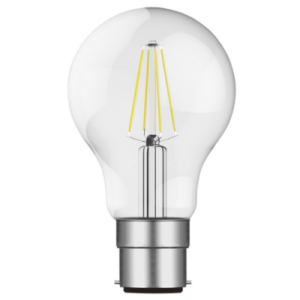 Brightstar Dimmable 8W A60 LED Filament Bulb (2700K/4000K Options, B22 Base)