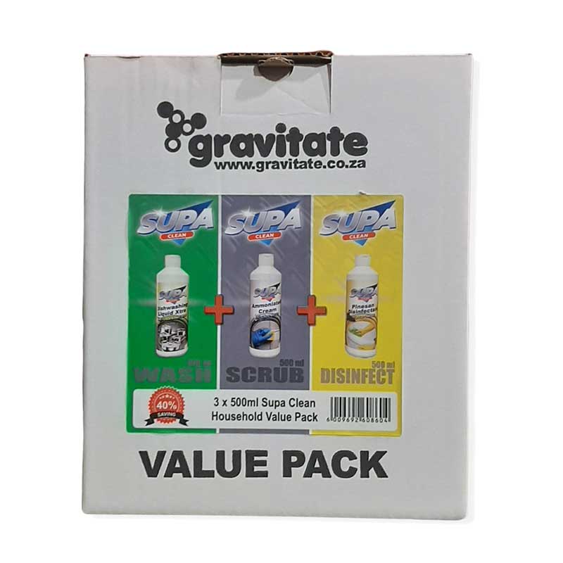 Value Pack Supa - Dishwash/Amonia Cream/Pine San Flip Cap