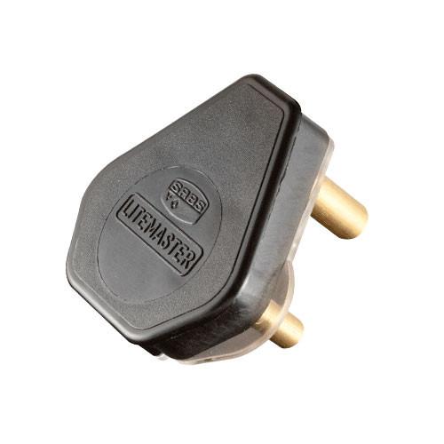 Crabtree Plug Top 3 Pin 16A Black