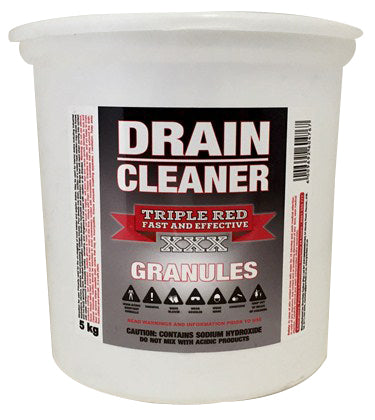Drain Cleaner Granules  5Kg Tripple Red